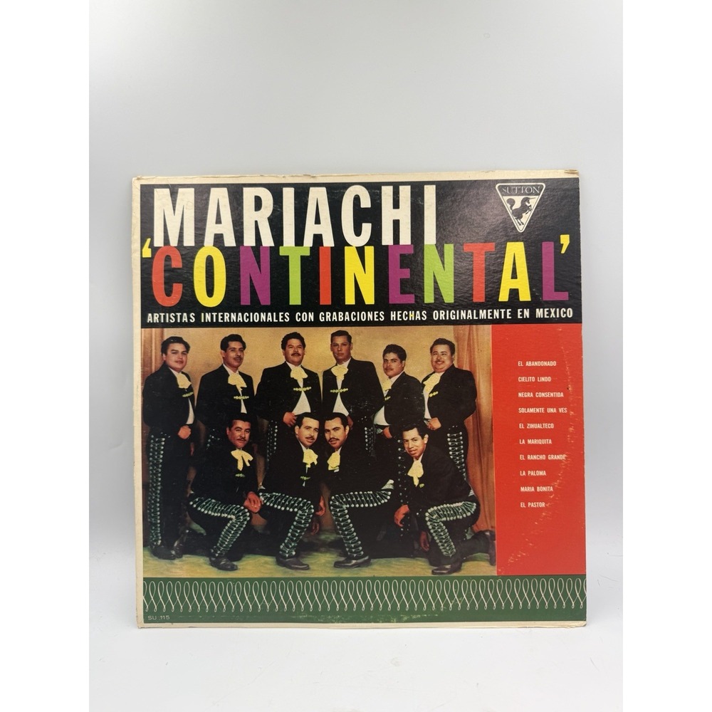 Mariachi Continental Hecho en Mexico Scarce 1963 Sutton LP Son Mexicano/Ranchera